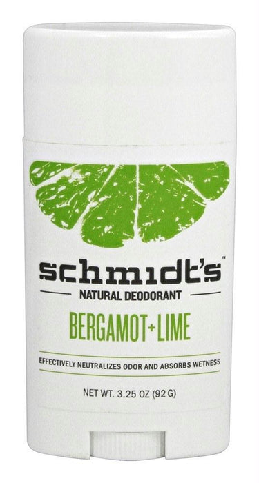 Schmidt's: Natural Deodorant Stick Bergamot + Lime, 3.25 Oz