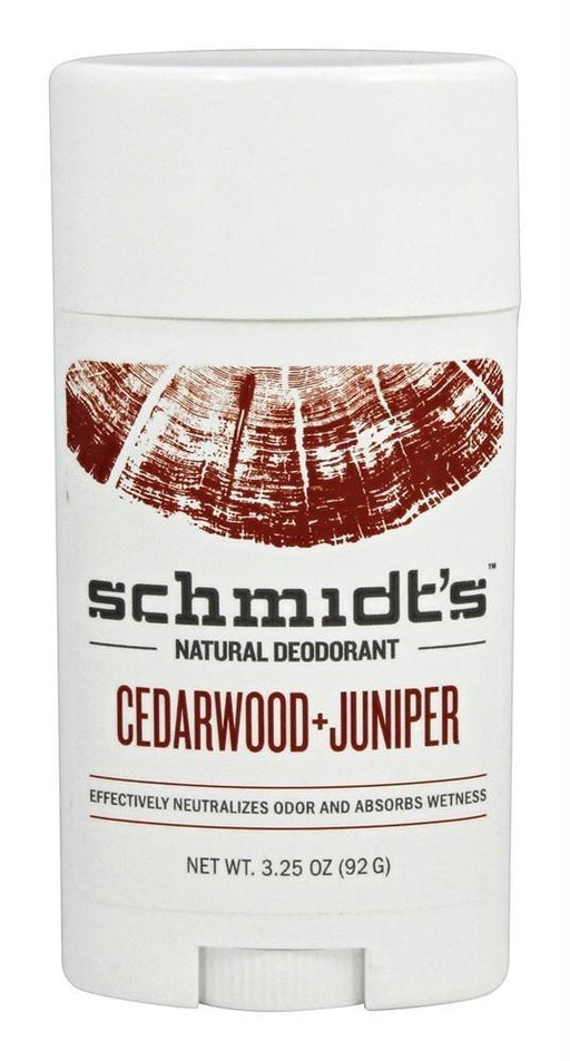 Schmidt's: Natural Deodorant Stick Cedarwood + Juniper, 3.25 Oz