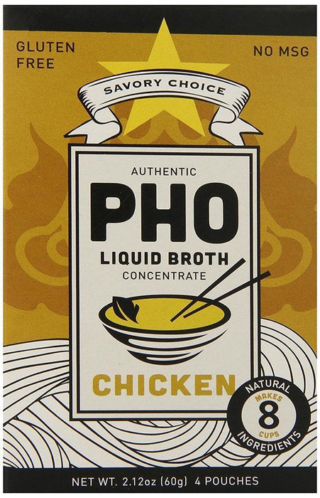 Savory Choice: Pho Liquid Chicken Broth, 2.12 Oz