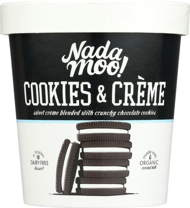 Nadamoo: Cookies And Cream Frozen Dessert, 16 Oz