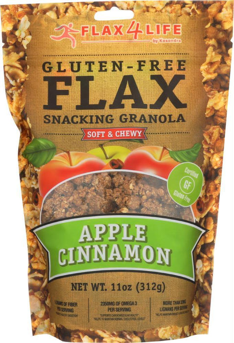 Flax4life: Granola Apple Cinnamon Flax Gluten Free, 11 Oz