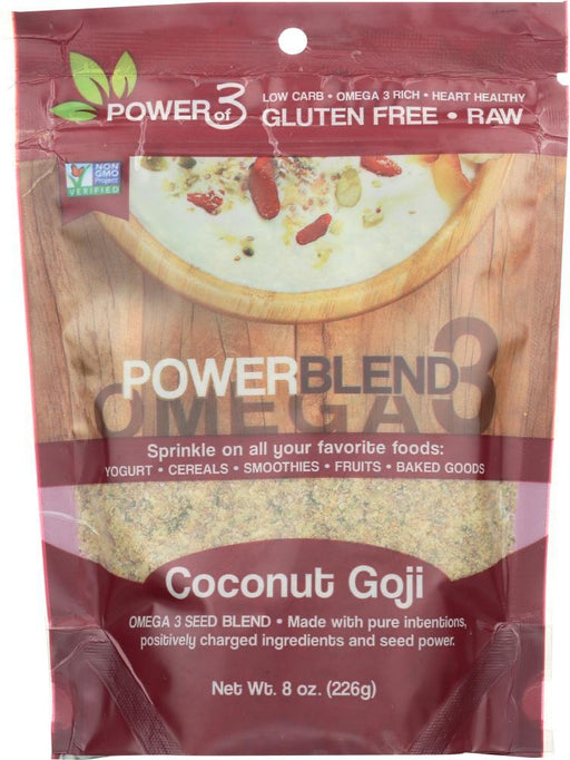 Powerblend: Seed Coconut Goji Protein Omega 3, 8 Oz