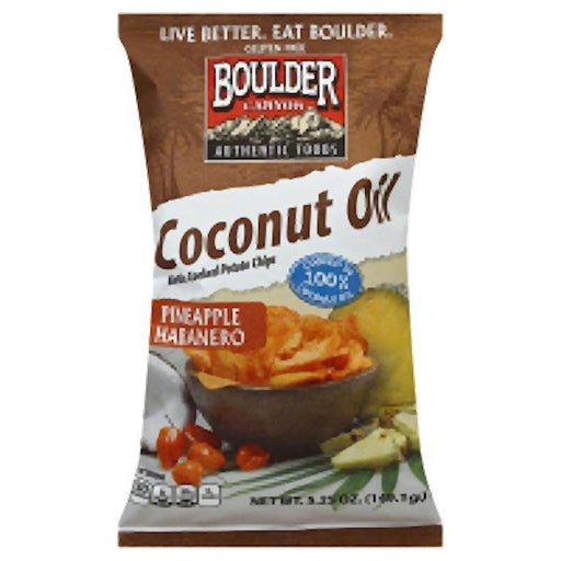 Boulder Canyon: Coconut Oil Potato Chips Pineapple Habanero, 5.25 Oz