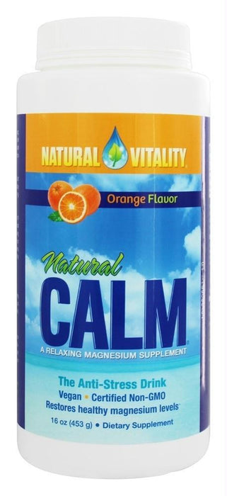 Natural Vitality: Natural Calm The Anti-stress Drink Organic Orange Flavor, 16 Oz