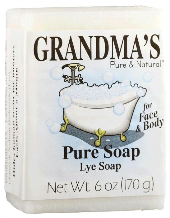 Grandma's: Pure And Natural Lye Soap Bar, 6 Oz