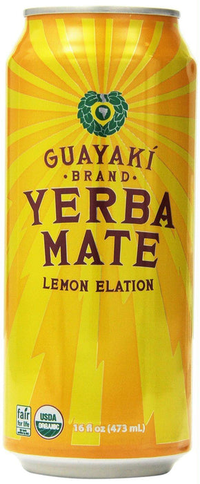 Guayaki: Organic Yerba Mate Lemon Elation, 16 Oz