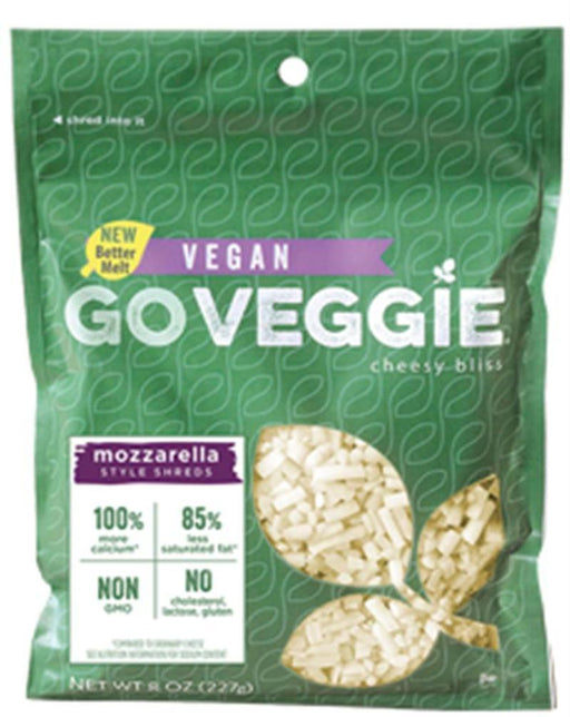 Go Veggie: Mozzarella Style Shreds, 8 Oz