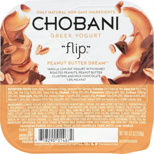 Chobani: Yogurt Peanut Butter Dream (5.300 Oz)