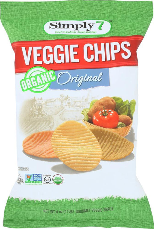 Simply 7: Chip Veggie Original, 3.5 Oz