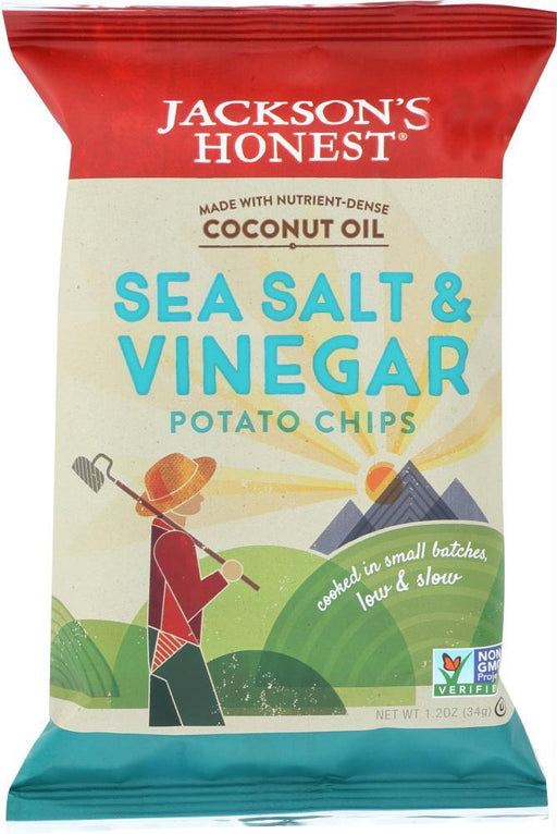 Jacksons Honest Chips: Coconut Oil Sea Salt Vinegar Potato Chip, 1.2 Oz