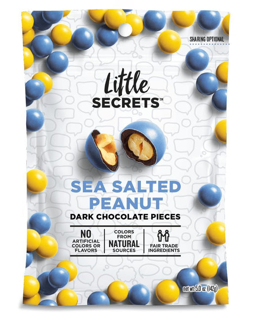 Little Secrets Llc: Sea Salted Peanut Dark Chocolate Candy, 5 Oz