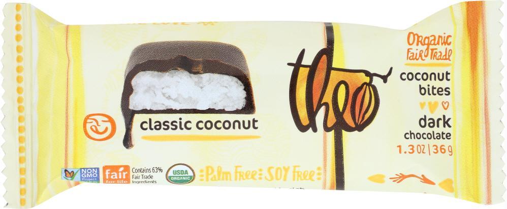 Theo Chocolate: Choc Coconut Bites Dark (1.300 Oz)