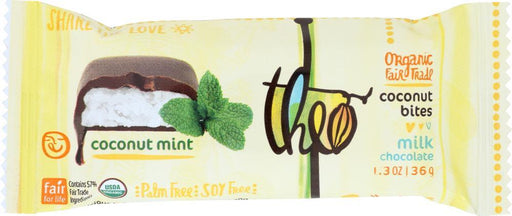 Theo Chocolate: Choc Coconut Bites Mint (1.300 Oz)