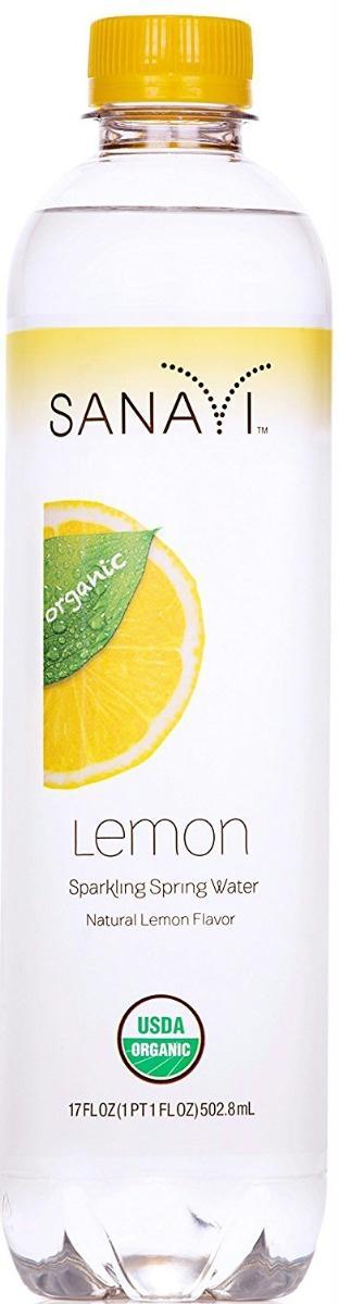 Sanavi: Water Sparkling Spring Lemon, 17 Fo