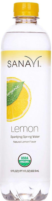 Sanavi: Water Sparkling Spring Lemon, 17 Fo