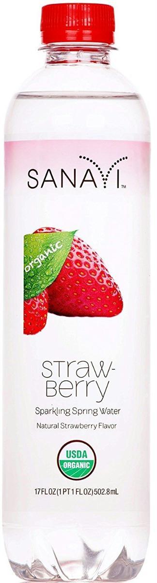 Sanavi: Water Sparkling Spring Strawberry, 17 Fo