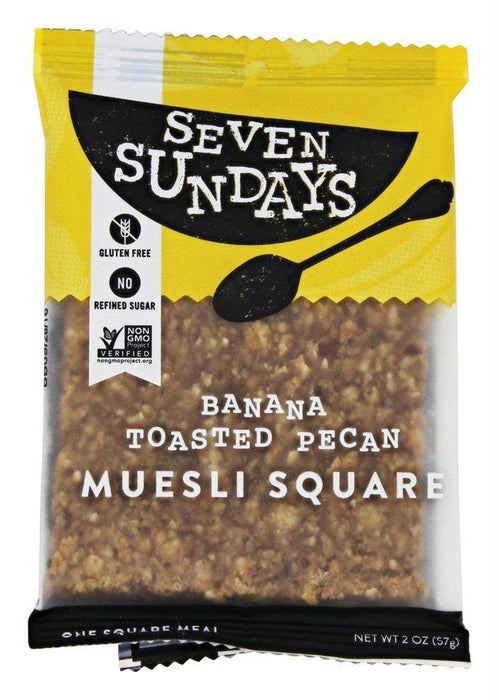 Seven Sundays: Muesli Square Banana Toasted Pecan, 2 Oz