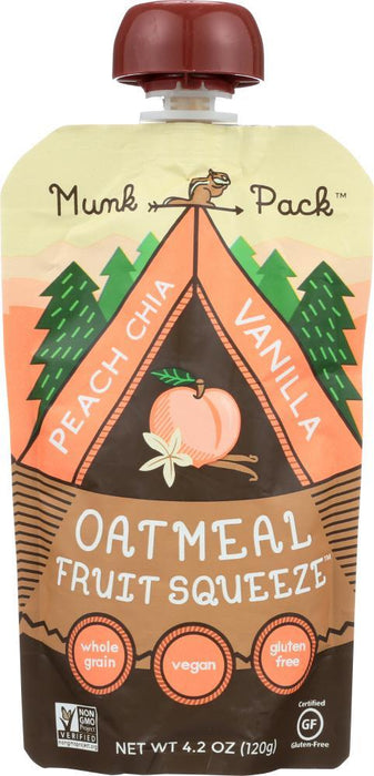 Munk Pack: Oatmeal Fruit Squeeze Vanilla 6, 4.2 Oz