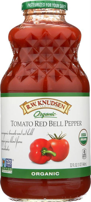 Knudsen: Juice Tomato With Red Pepper Organic, 32 Oz