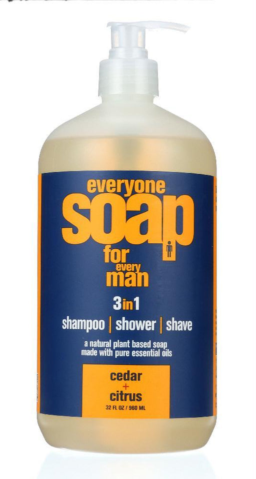 Eo Products: Everyone For Men 3-in-1 Cedar + Citrus Soap, 32 Oz