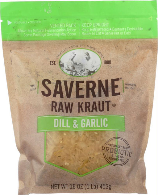 Saverne: Kraut Raw Nat Dill Garlic (16.000 Oz)