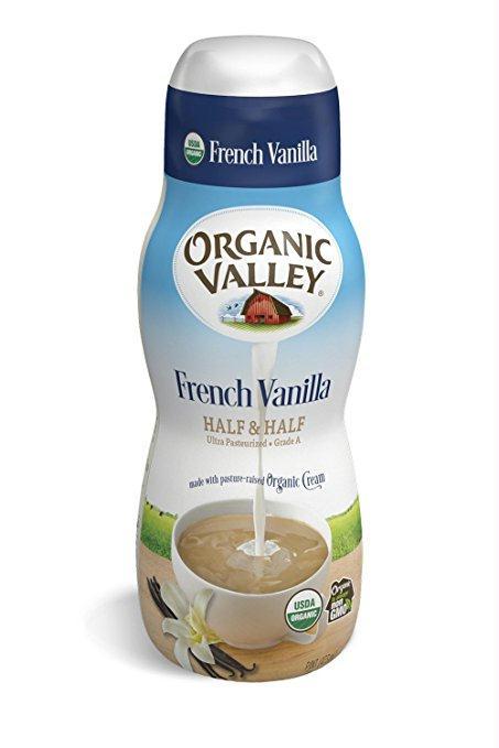 Organic Valley: French Vanilla Half & Half, 16 Oz