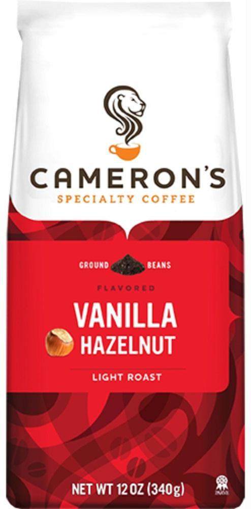 Camerons Coffee: Vanilla Hazelnut Coffee Ground, 12 Oz