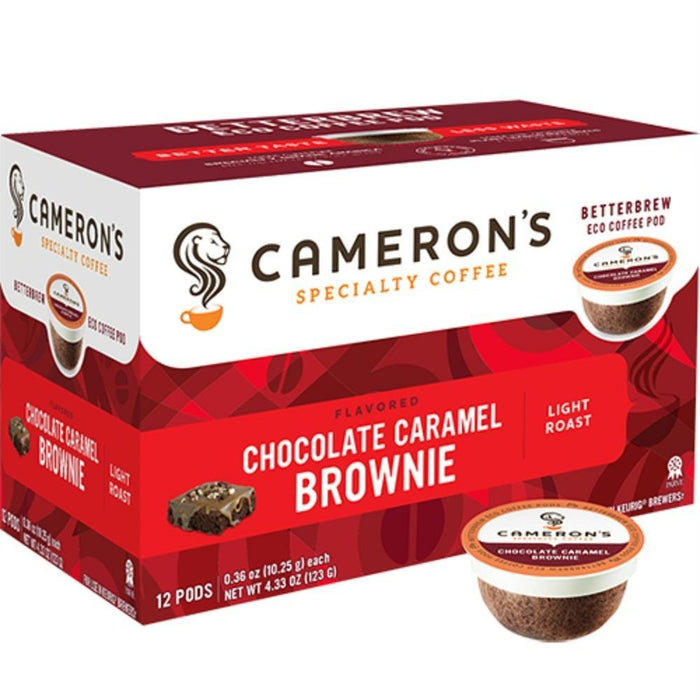 Camerons Coffee: Chocolate Caramel Brownie Coffee 12 Ct, 4.33 Oz