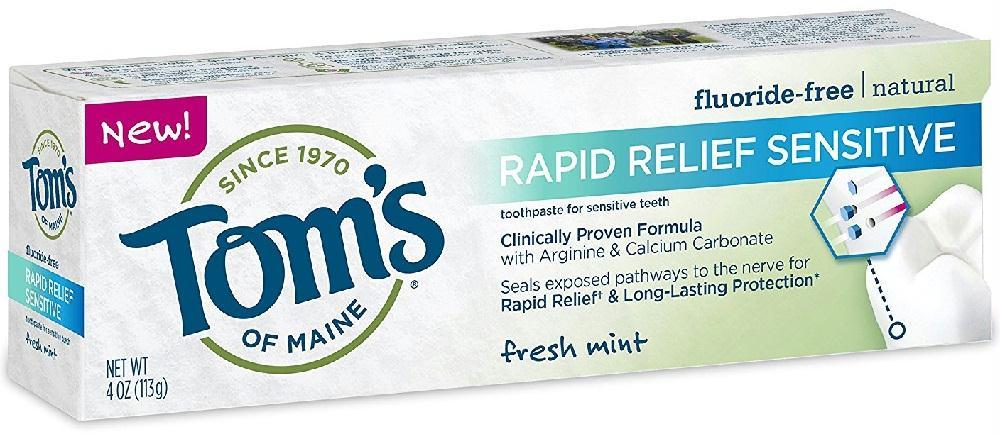 Toms Of Maine: Rapid Relief Sensitive Natural Toothpaste, 4 Oz