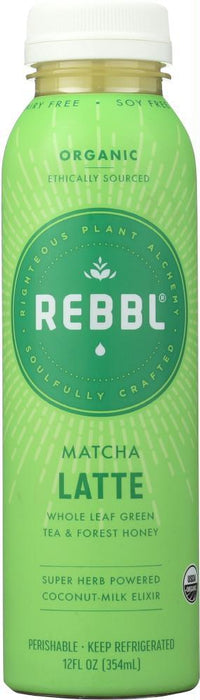 Rebbl Inc: Elixir Matcha Latte Organic, 12 Fl Oz