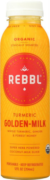 Rebbl Inc: Elixir Turmeric Golden Milk Organic, 12 Fl Oz