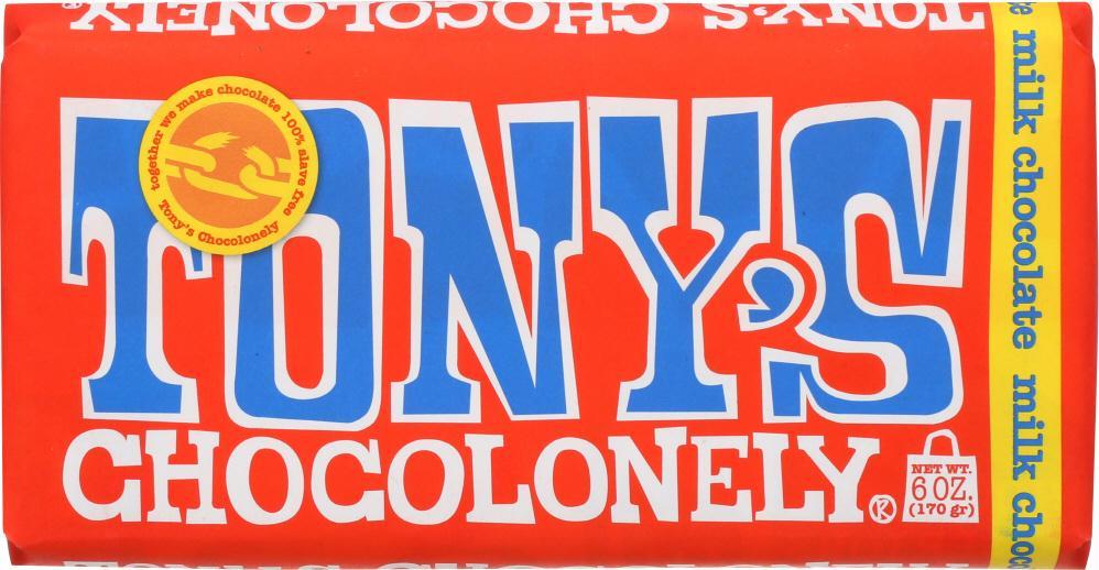 Tonys Chocoloney: Bar Mlk Choc 32% (6.000 Oz)