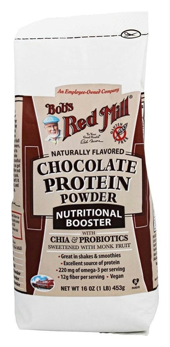 Bob's Red Mill: Protein Powder Nutritional Booster Chocolate, 16 Oz