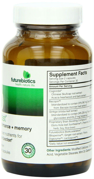 Futurebiotics: Thinkfast Brain Performance Plus Memory, 60 Vegetarian Capsules