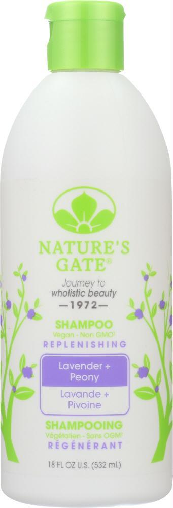 Natures Gate: Shampoo Lavender Peony, 18 Oz