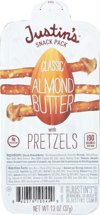 Justins: Nut Butter Almond Snack Pack, 1.3oz