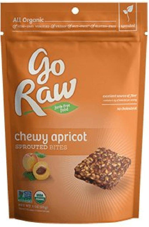 Go Raw: Organic Sprouted Bites Chewy Apricot, 3 Oz