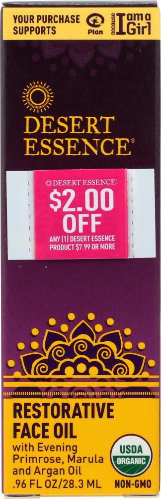 Desert Essence: Restorative Face Oil, .96 Fo