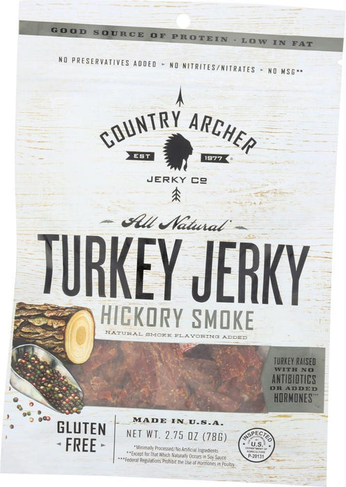 Country Archer: Turkey Jerky Hickory Smoke, 2.75 Oz