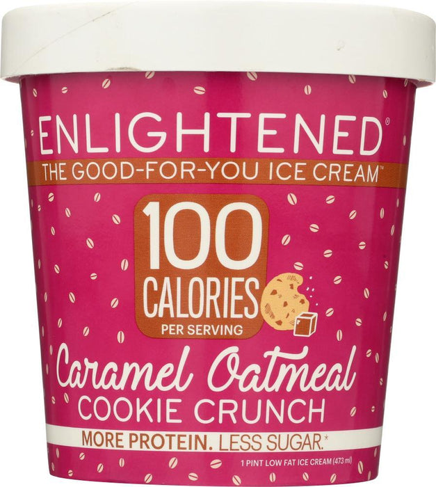 Enlightened: Ice Cream Pint Caramel Oatmeal, 16 Fl Oz