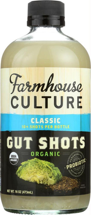 Farmhouse Culture: Beverage Gut Shot Classic, 16 Oz