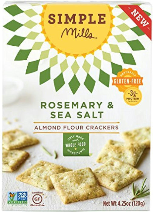 Simple Mills: Rosemary Sea Salt Crackers, 4.25 Oz