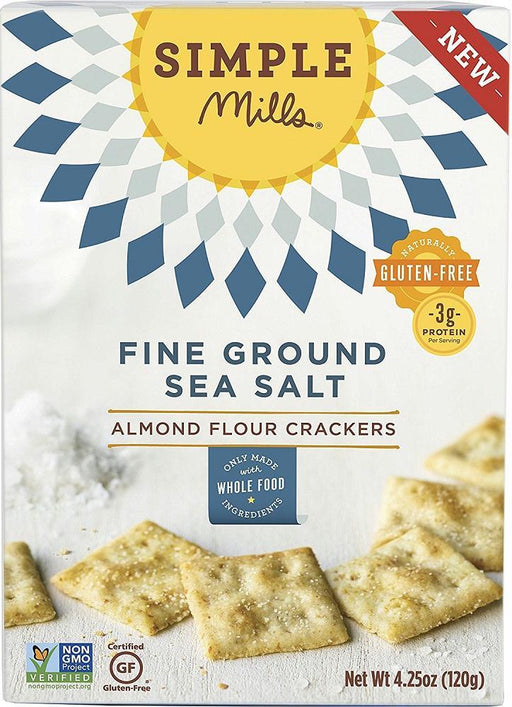 Simple Mills: Fine Ground Sea Salt Crackers, 4.25 Oz