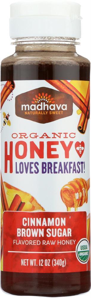 Madhava Honey: Honey Cinnamon Brown Sugar, 12 Oz