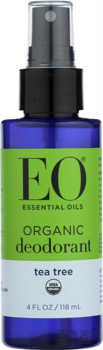 Eo: Organic Deodorant Spray Tea Tree, 4 Oz