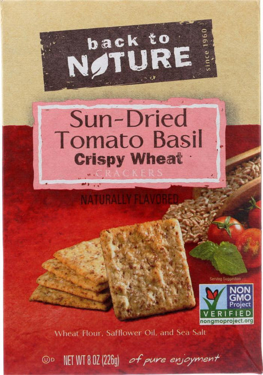 Back To Nature: Sundried Tomato Basil Cracker, 8 Oz