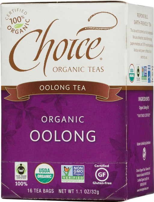 Choice Organic Teas: Oolong Tea 16 Tea Bags, 1.1 Oz