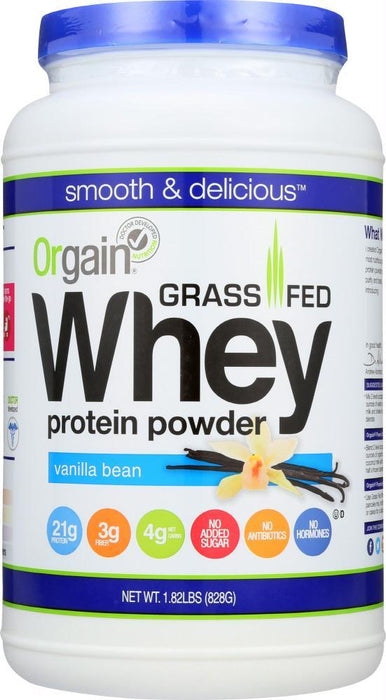 Orgain: Whey Protein Powder Vanilla Bean, 29.12 Oz