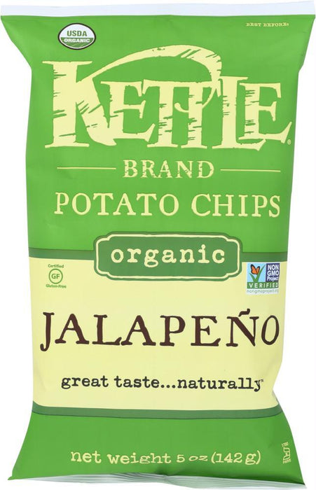 Kettle Brand: Organic Potato Chips Jalapeno, 5 Oz