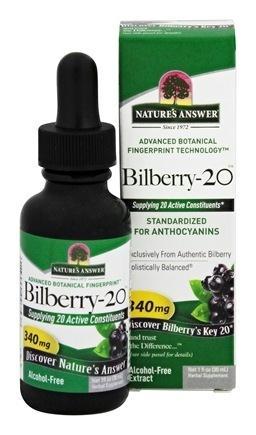 Natures Answer: Bilberry Liquid Extract Alcohol-free, 1 Fo